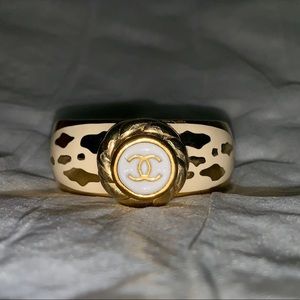 Authentic Chanel Button Cuff Bracelet